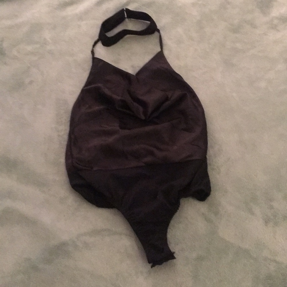 Missguided cowl neck choker bodysuit